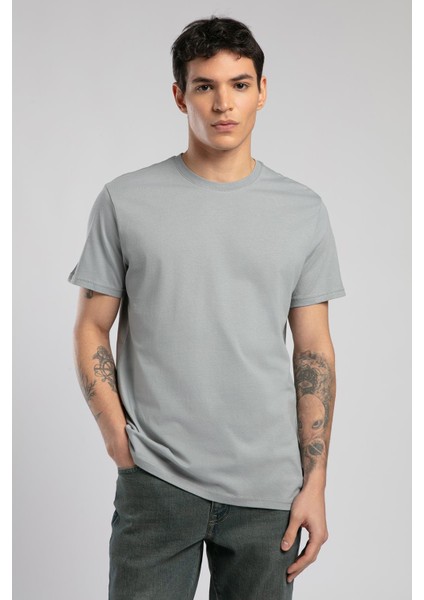 Baselo Erkek O Yaka T-Shirt Gri fiyatları