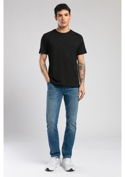 Mattias Erkek O Yaka T-Shirt Siyah