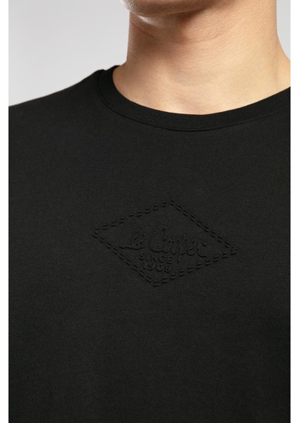 Mattias Erkek O Yaka T-Shirt Siyah fırsatları