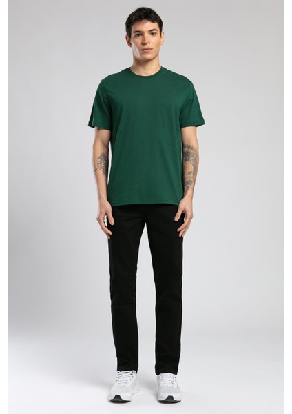 Baselo Erkek O Yaka T-Shirt Zümrüt