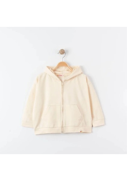 Tiffany Sweatshirt Kapüşonlu Oversize Theme Bej