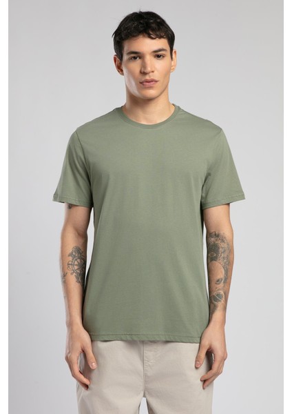 Baselo Erkek O Yaka T-Shirt Haki fiyatları