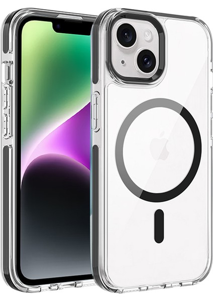 iPhone 15 Tpu + Pc Telefon Arka Kapağı Magsafe ile Uyumlu (Yurt Dışından)