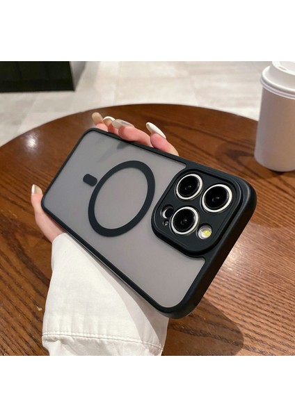 iPhone 13 Pro Tpu + Pc Skin Touch Mat Telefon Kılıfı Magsafe ile Uyumlu (Yurt Dışından)