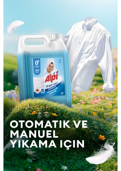 White Jel Deterjan 5 Lt (167 Yıkama) - Beyaz Çamaşırlar İçin Özel Formül