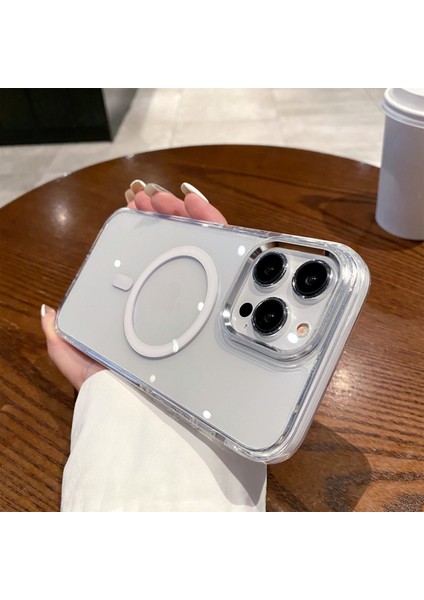 iPhone 15 Pro Max Tpu + Pc Telefon Arka Kapağı Magsafe ile Uyumlu (Yurt Dışından)