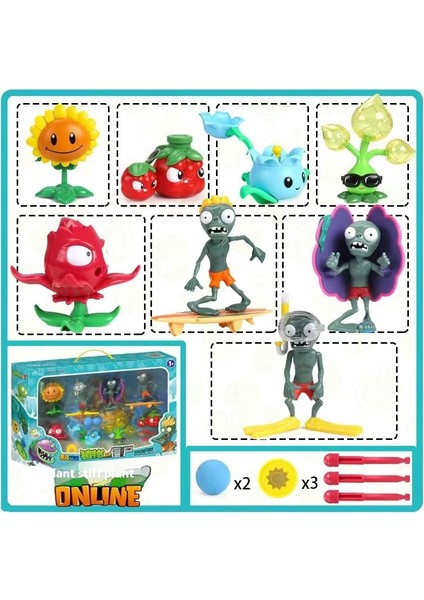 Plants Vs Zombies Oyuncak Figürleri Komple Hediye Seti (Yurt Dışından)
