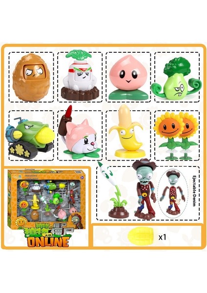 Plants Vs Zombies Oyuncak Figürleri Komple Hediye Seti (Yurt Dışından)