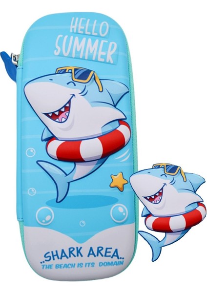 Shark Köpek Balığı Kabartmalı Eva Kalemlik Küçük Boy