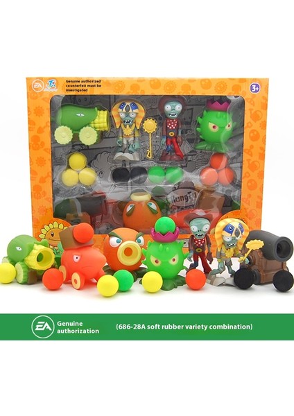 Plants Vs Zombies Oyuncakları Komple Hediye Seti Çıkarılabilir Model (Yurt Dışından)