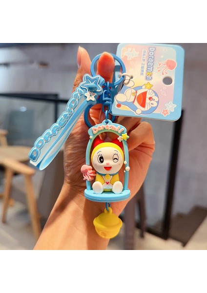 Karikatür Doraemon Anahtarlık Kolye Sevimli Jingle Kedi Bebek Araba Anahtarlık (Yurt Dışından)