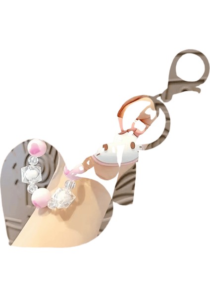 Yeni Boncuklu Sanrio Kuromi Melodi Karikatür Bebek Hello Kitty Telefon Zinciri Sevimli Kız Sırt Çantası Kolye Araba Anahtarlık (Yurt Dışından)