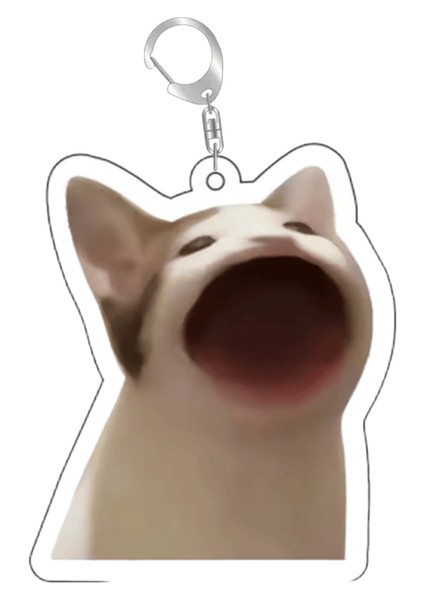 Süper Sevimli Ekmek Patlayan Kedi Miyav Meme Anahtarlık Anahtarlıklar Aksesuarlar Yüzük Çanta Kolye Anahtarlık Takı Hayranları Aşk Hediyeleri Renk: Stil 5 / Boyut: 55MM (Yurt Dışından)
