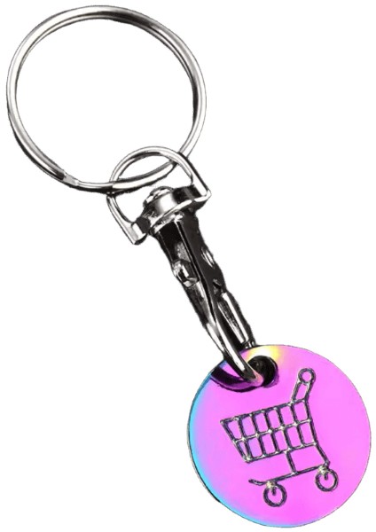 Yeni Metal Alışveriş Arabası Para Tutucu Anahtarlık Taşınabilir Arabalar Süpermarket Promosyon Hediye Token Istakoz Toka Anahtarlık (Yurt Dışından)