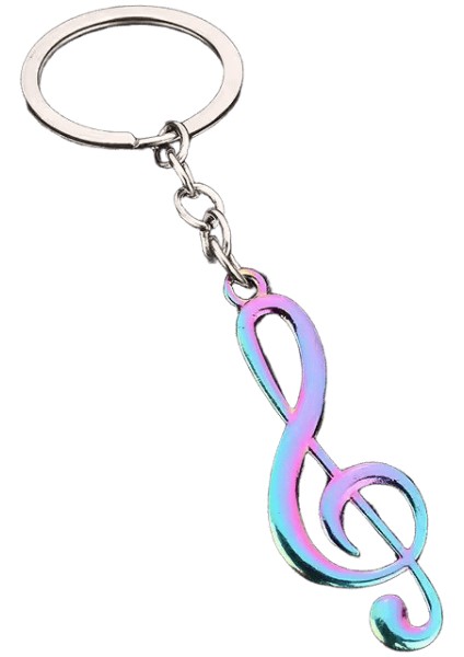 Yeni Anahtarlık Anahtarlık Müzik Notası Çanta Araba Metal Müzik Sembolü Anahtarlıklar Anahtarlık (Yurt Dışından)