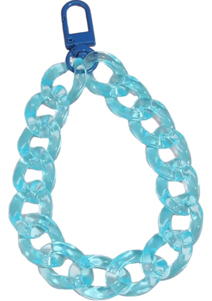 Akrilik Plastik Bağlantı Zinciri Anahtarlık Macaron Renk El Yapımı Anahtarlık Kızlar Hediyeler Çanta CHARMSRENK:E5717/GEM Renk:rastgele (Yurt Dışından)