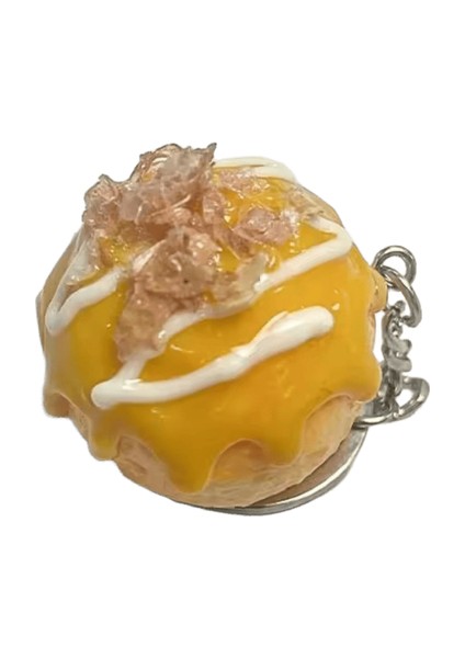 Çanta Kolye Simülasyon Gıda Anahtarlık Komik Araba Anahtarlıklar Takı Aksesuarları Takoyaki Kolye Charms Pvc Anahtarlık Çift (Yurt Dışından)