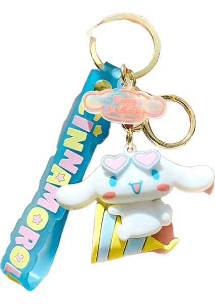 Sanrio Anime Anahtarlık Kawaii Cinnamoroll Anahtarlık Yeni Parti Tarzı Karikatür Araba Anahtarlık Kadın Çanta Kolye Süsler Çocuk Hediye (Yurt Dışından)