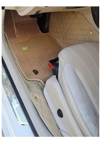 Mercedes E 200D 2017-2019 Arası Araca Özel 8d Çift Katmanlı Havuzlu Paspas Takımı