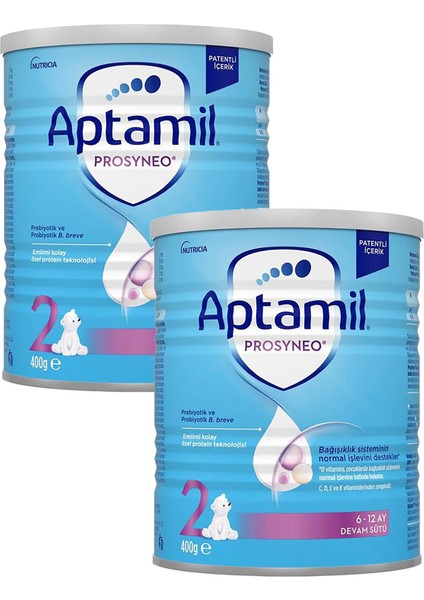 2 Devam Sütü Yeni Prosyneo 6-12 Ay 400 gr x 2 Adet