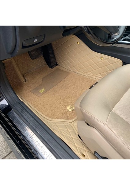 Mercedes E 200D 2009-2015 Arası Araca Özel 8d Çift Katmanlı Havuzlu Paspas Takımı