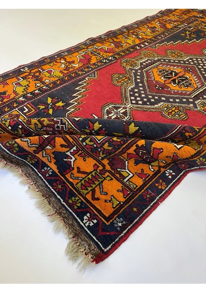 126 x 219 cm Çiçek Desenli Yıkanabilir El Dokuma Yün Antik Anadolu Kilimi modelleri