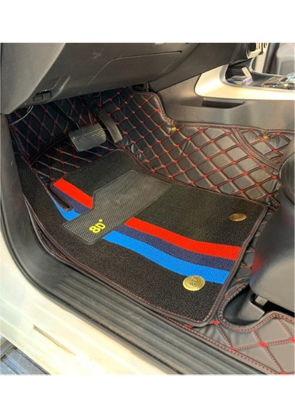 Nissan Navara 2017-2023 Arası Araca Özel 8d Çift Katmanlı Havuzlu Paspas Takımı