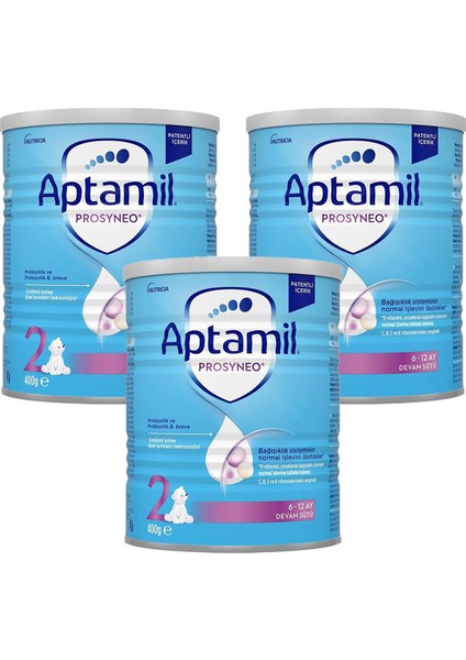 2 Devam Sütü Yeni Prosyneo 6-12 Ay 400 gr x 3 Adet