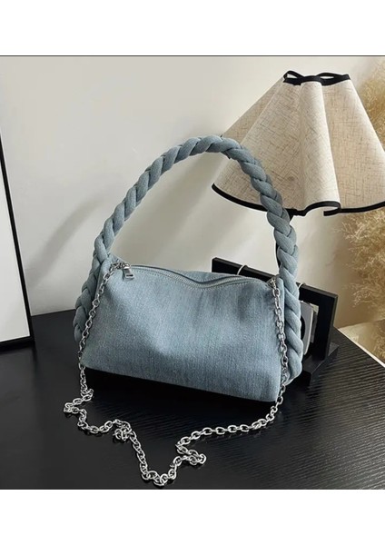 Kadın Moda Denim El Omuz Çanta
