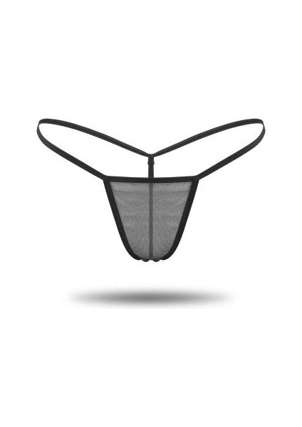 Kadın Tül Tanga Külot Siyah GZT-1161 S/m