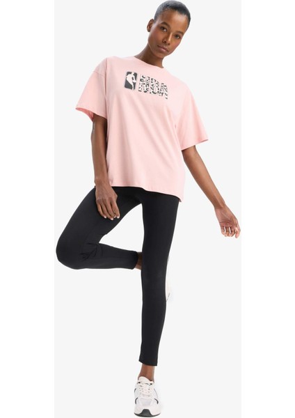Fit NBA Wordmark Oversize Geniş Kalıp Bisiklet Yaka Kısa Kollu Tişört modelleri