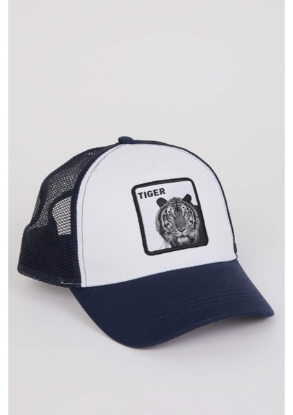 Erkek Etiket Baskılı Dokuma Beyzbol Basketbol Şapkası B7999AX25SM fiyatları