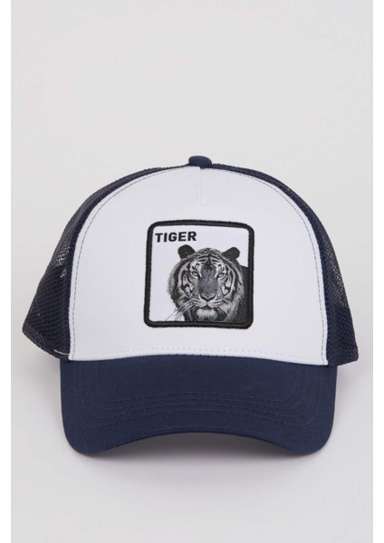 Erkek Etiket Baskılı Dokuma Beyzbol Basketbol Şapkası B7999AX25SM indirimleri