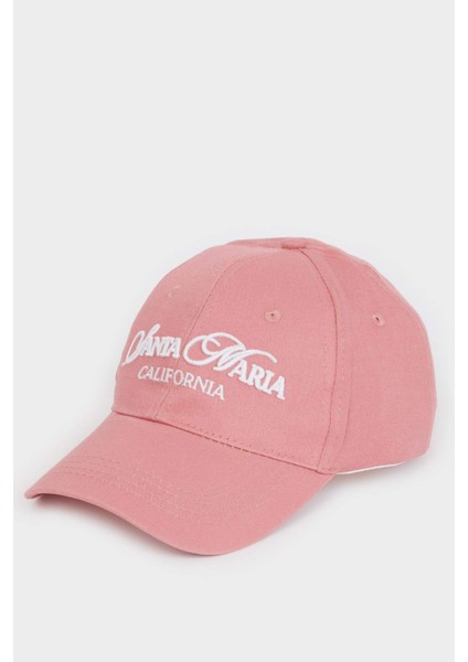 Kadın Etiket Baskılı Dokuma Beyzbol Basketbol Şapkası D7993AX25SM fiyatları