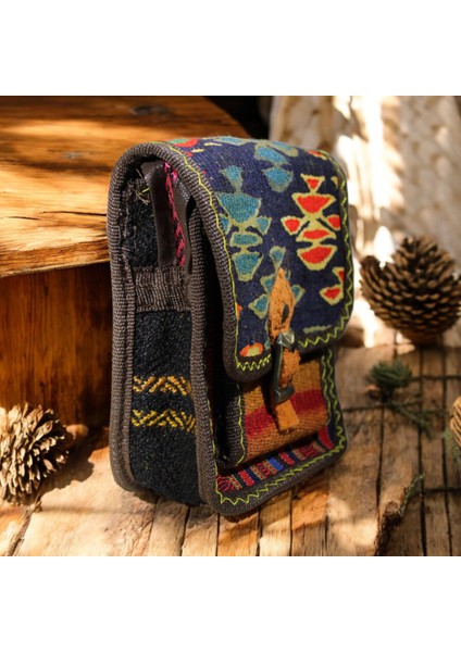 El Dokuma Kilim Desenli Omuz Çantası – Mini Boy, Otantik ve Şık El Yapımı (20x20x5 cm) fiyatları