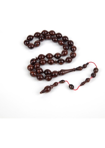 Katalin Çubuk Beyzi Kesim 8.5X10.5MM Tesbih - Çekoslovak- Ibrahim Atasever Usta Işi