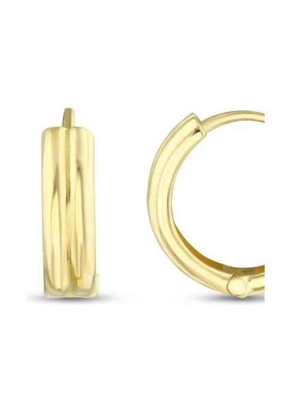 Altın Halka Küpe - 14K - 2.45GR