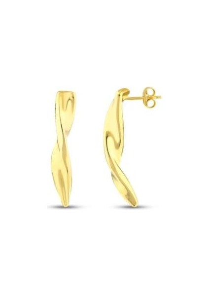 Tasarım Altın Küpe - 14K - 2.30GR