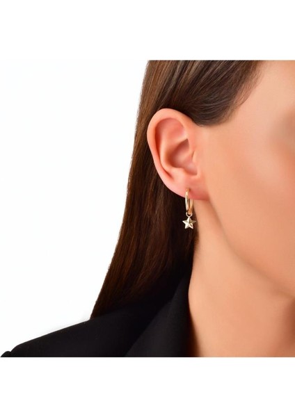 Yıldız Altın Küpe - 14K - 2.31GR