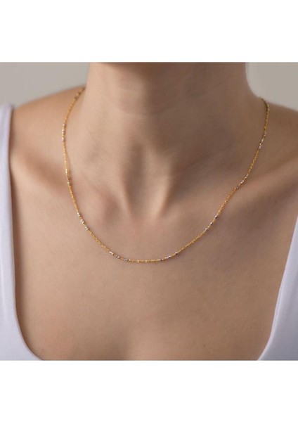 Altın Zincir Kolye - 14K - 3.40GR