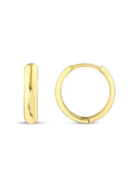 Altın Halka Küpe - 14K - 4.63GR