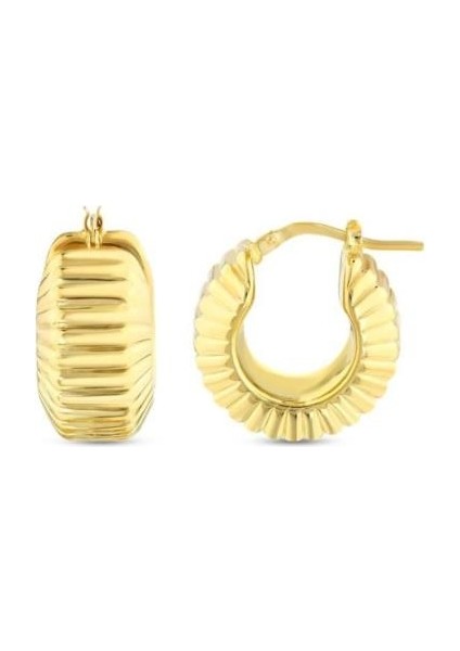 Tasarım Altın Küpe - 14K - 4.33GR