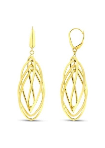 Tasarım Altın Küpe - 14K - 5.00GR