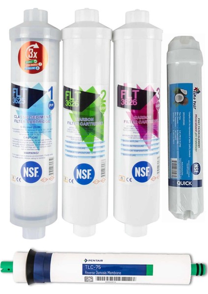 Su Arıtma Filtresi 5 Aşamalı Pentair Usa Membranlı