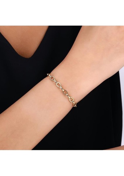 Altın Zincir Bileklik - 14K - 3.83GR
