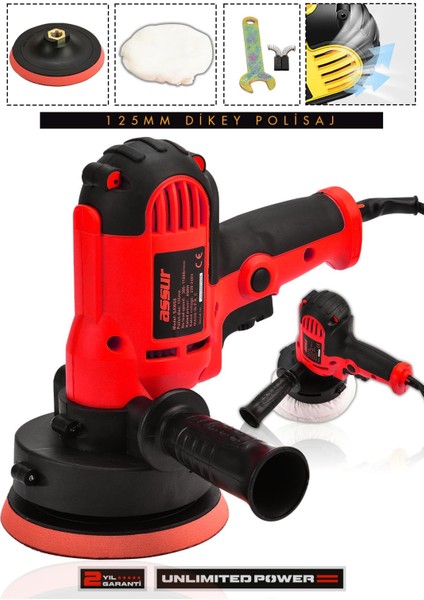Pro 450W Elektrikli 125MM Dikey Polisaj Zımpara Makinesi