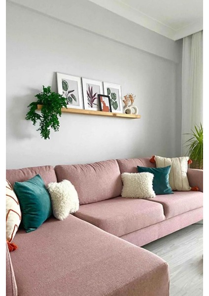 El Yapımı Duvar Rafı - Modern Ahşap Dekorasyon 150 cm