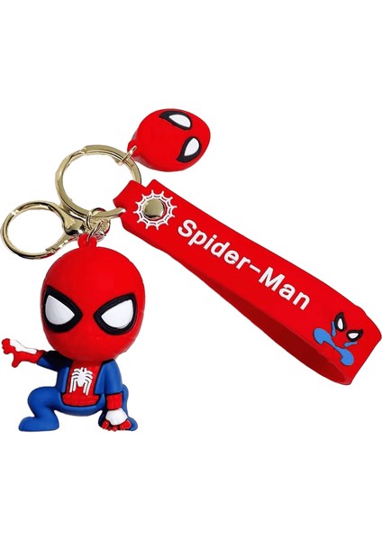 Marvel Süper Kahraman Örümcek Adam Anahtarlıklar Karikatür Örümcek Adam Bebek Anahtarlıklar Avengers Anime Figür Kolye Anahtarlık Araba Anahtar Zincirleri (Yurt Dışından)