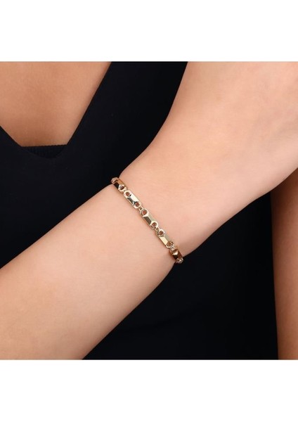 Tasarım Altın Bileklik - 14K - 6.25GR