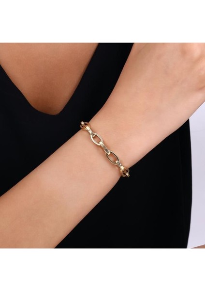 Altın Zincir Bileklik - 14K - 6.42GR